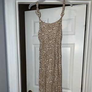 Pink lily midi dress